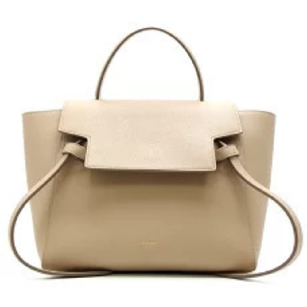 Celine Belt Body Waist Crossbody Bag Handbag Leather Brown Strap